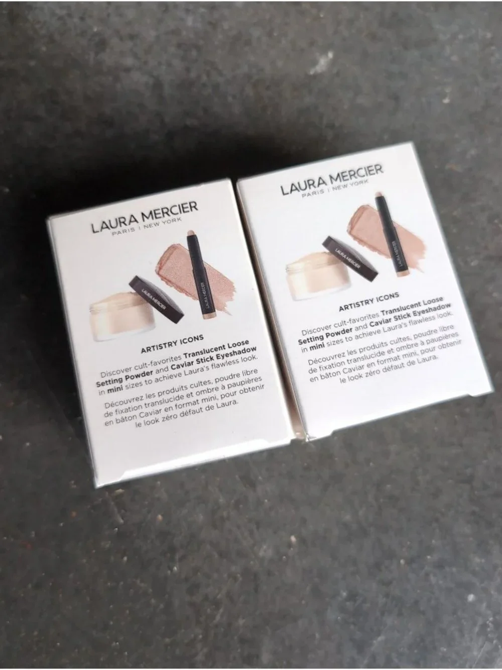 2 Pack Laura Mercier Artistry Icons Loose Powder and Eyeshadow Set NEW